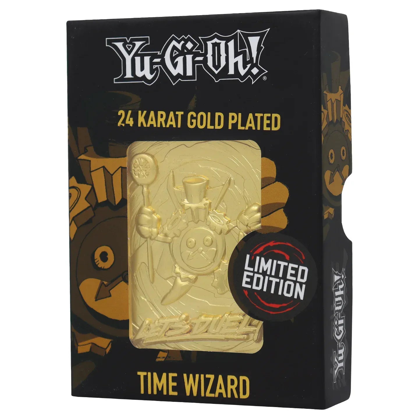 yu-Gi-Oh! Time Wizard 24K Gold Plated Metal Card